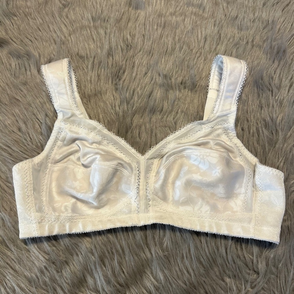 Underscore Unlined Wireless Bra Womens Size 38B Floral Wirefree Unpadded